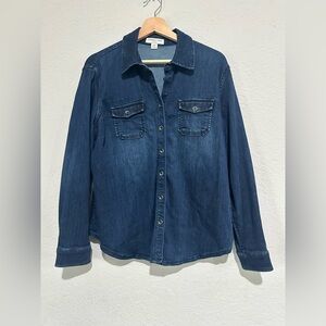 Coldwater Creek Dark Blue Denim Jacket